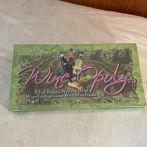 Wine-Opoly Board Game - Green with Purple Logo unopened